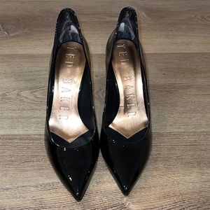 TED BAKER Black Patent Leather Stillettos